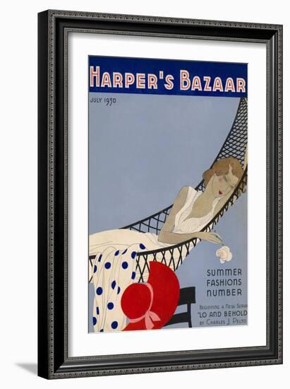 Harper's Bazaar, July 1930--Framed Art Print