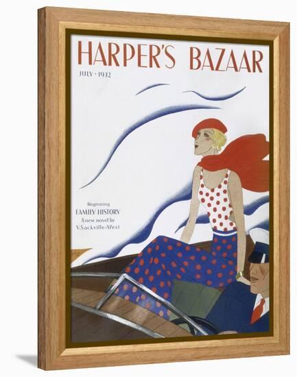 Harper's Bazaar, July 1932-null-Framed Stretched Canvas