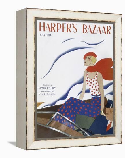 Harper's Bazaar, July 1932-null-Framed Stretched Canvas