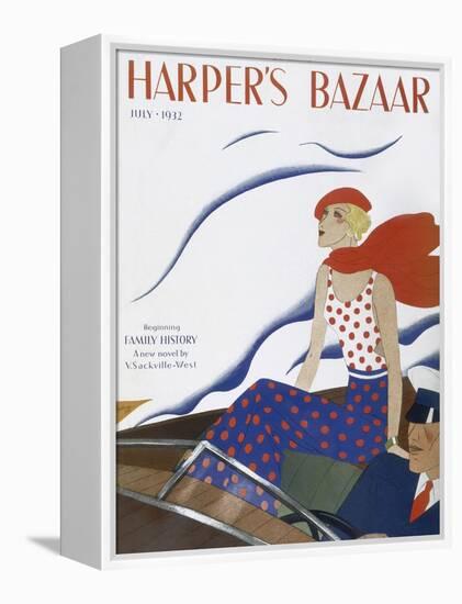 Harper's Bazaar, July 1932-null-Framed Stretched Canvas
