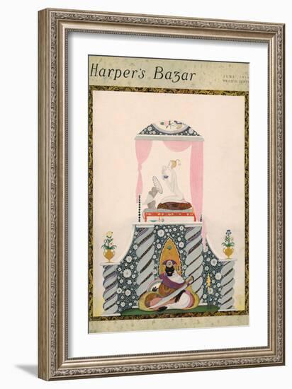 Harper's Bazaar, June 1916-null-Framed Premium Giclee Print