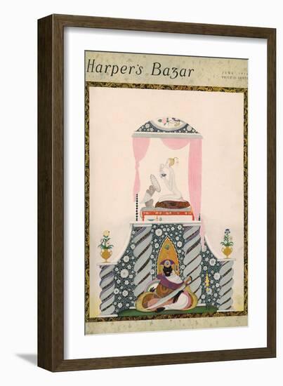 Harper's Bazaar, June 1916-null-Framed Premium Giclee Print