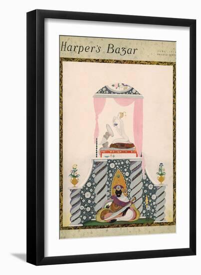 Harper's Bazaar, June 1916-null-Framed Premium Giclee Print