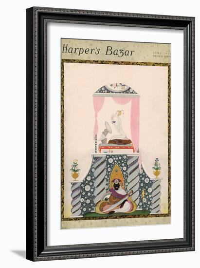 Harper's Bazaar, June 1916-null-Framed Premium Giclee Print