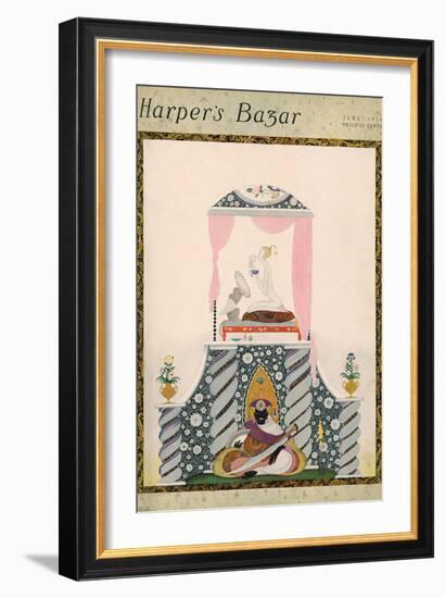 Harper's Bazaar, June 1916-null-Framed Premium Giclee Print