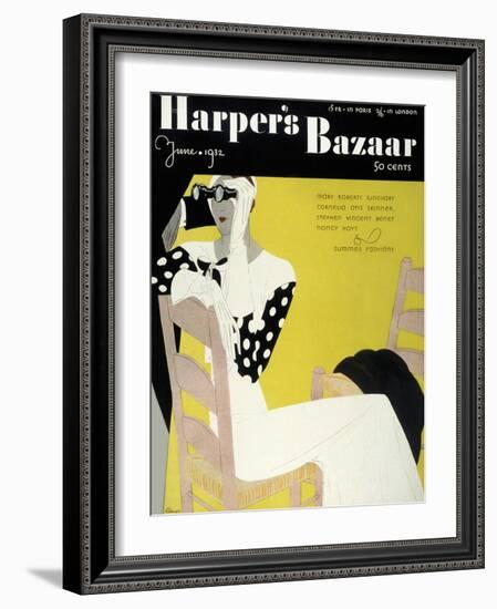 Harper's Bazaar, June 1932-null-Framed Art Print