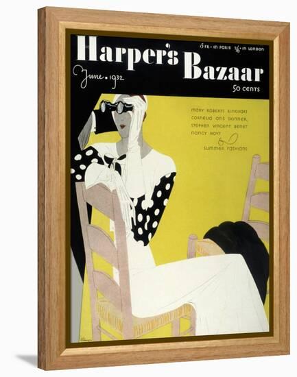 Harper's Bazaar, June 1932-null-Framed Stretched Canvas