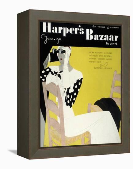 Harper's Bazaar, June 1932-null-Framed Stretched Canvas