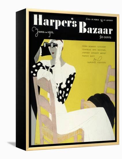 Harper's Bazaar, June 1932-null-Framed Stretched Canvas