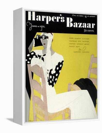 Harper's Bazaar, June 1932-null-Framed Stretched Canvas