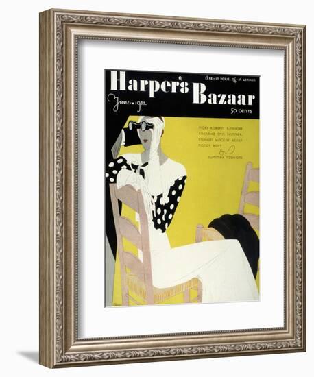 Harper's Bazaar, June 1932-null-Framed Art Print