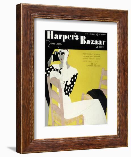 Harper's Bazaar, June 1932-null-Framed Art Print