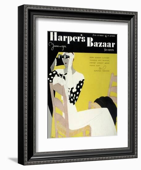 Harper's Bazaar, June 1932-null-Framed Art Print