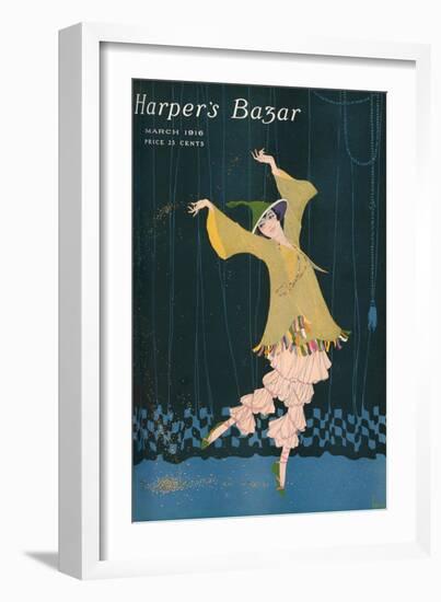 Harper's Bazaar, March 1916-null-Framed Premium Giclee Print