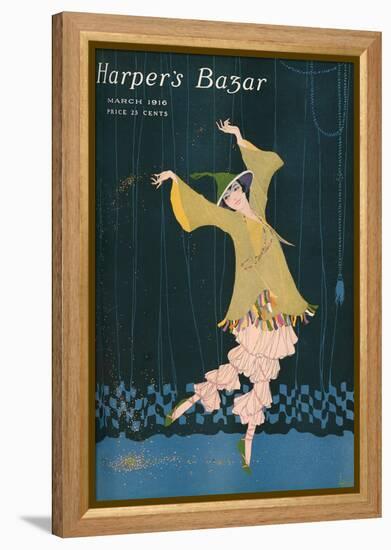 Harper's Bazaar, March 1916-null-Framed Stretched Canvas