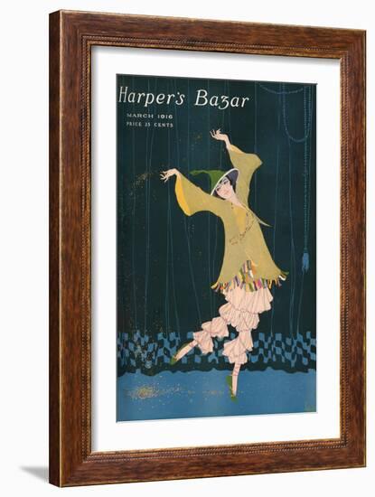 Harper's Bazaar, March 1916-null-Framed Art Print