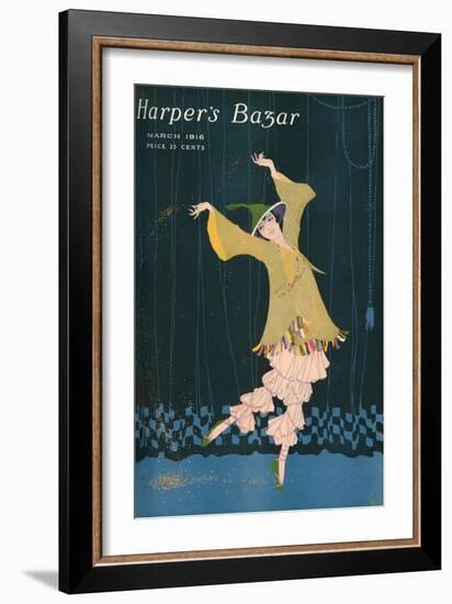 Harper's Bazaar, March 1916-null-Framed Art Print