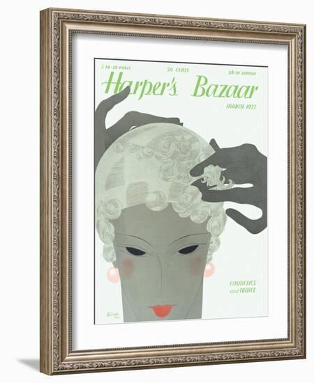 Harper's Bazaar, March 1932-null-Framed Art Print