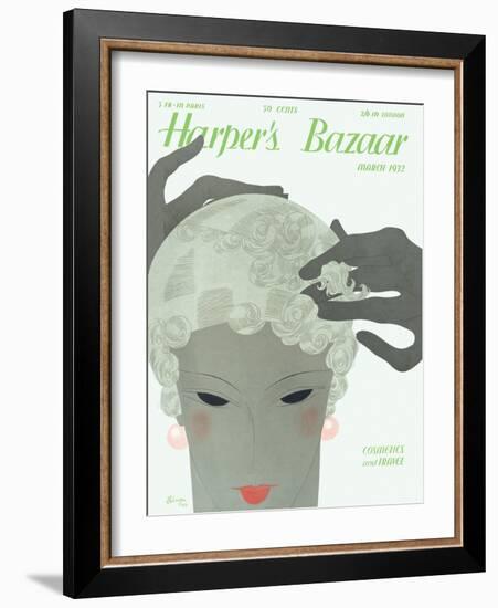 Harper's Bazaar, March 1932-null-Framed Art Print