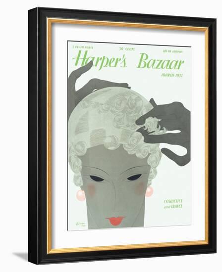 Harper's Bazaar, March 1932-null-Framed Art Print