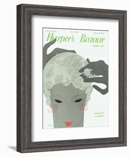 Harper's Bazaar, March 1932-null-Framed Art Print