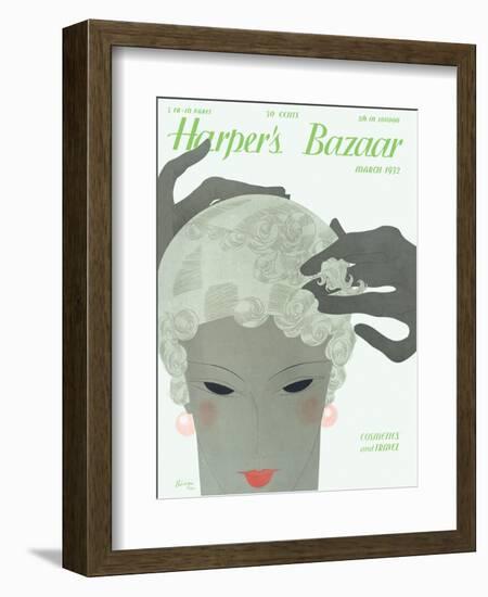 Harper's Bazaar, March 1932-null-Framed Art Print