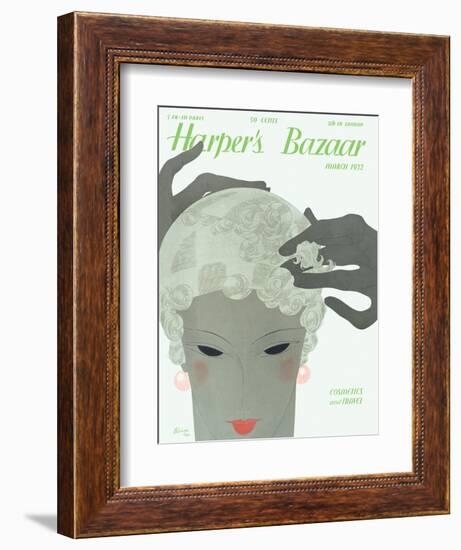 Harper's Bazaar, March 1932-null-Framed Art Print