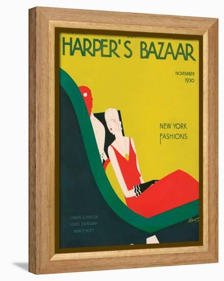 Harper's Bazaar, November 1930-null-Framed Stretched Canvas
