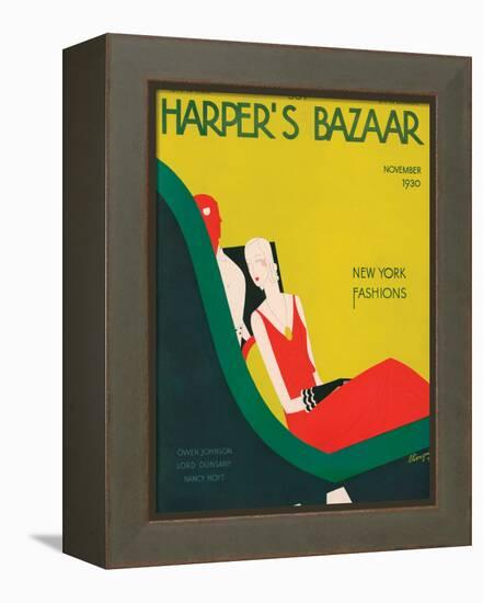 Harper's Bazaar, November 1930-null-Framed Stretched Canvas