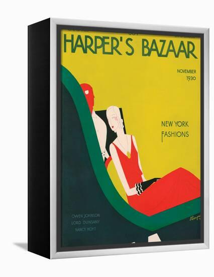 Harper's Bazaar, November 1930-null-Framed Stretched Canvas