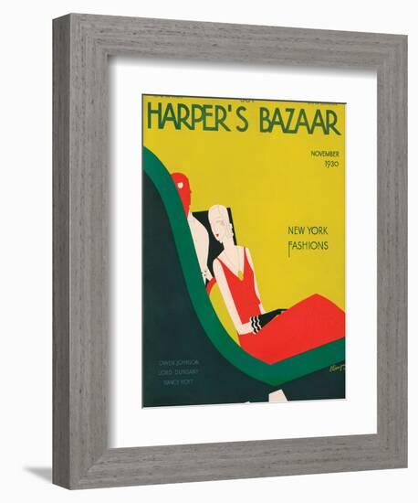 Harper's Bazaar, November 1930-null-Framed Premium Giclee Print