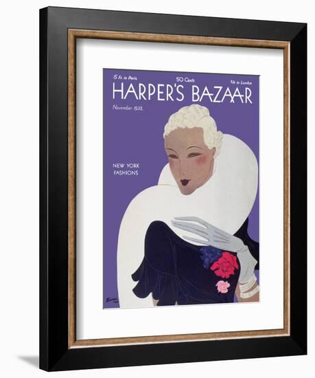 Harper's Bazaar, November 1932-null-Framed Art Print