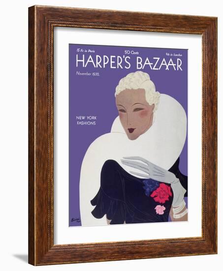 Harper's Bazaar, November 1932-null-Framed Art Print