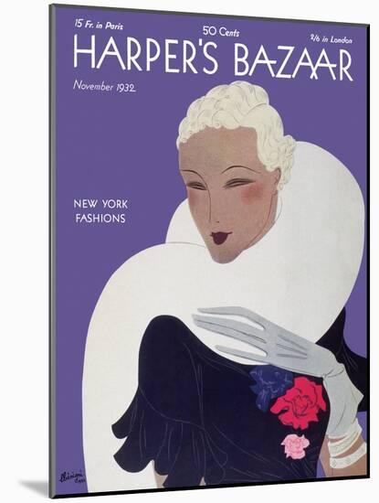 Harper's Bazaar, November 1932-null-Mounted Art Print