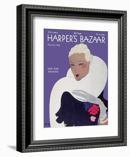 Harper's Bazaar, November 1932-null-Framed Premium Giclee Print