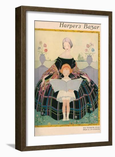 Harper's Bazaar, October 1916-null-Framed Premium Giclee Print