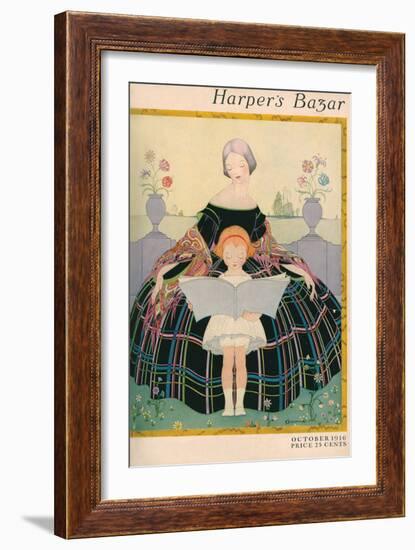 Harper's Bazaar, October 1916-null-Framed Premium Giclee Print
