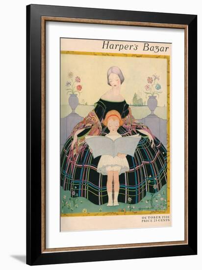 Harper's Bazaar, October 1916-null-Framed Premium Giclee Print