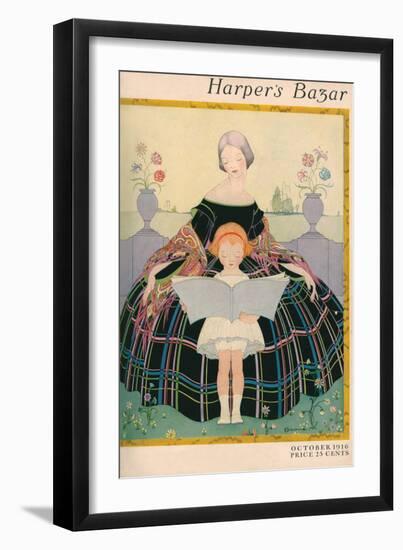 Harper's Bazaar, October 1916-null-Framed Premium Giclee Print