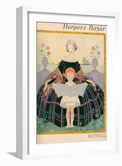 Harper's Bazaar, October 1916-null-Framed Premium Giclee Print