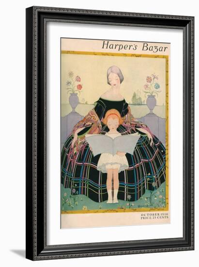 Harper's Bazaar, October 1916-null-Framed Premium Giclee Print