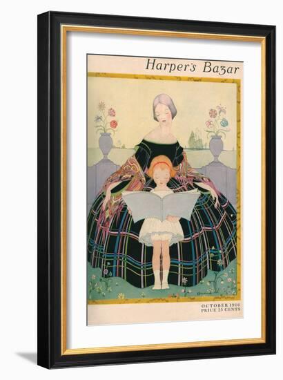 Harper's Bazaar, October 1916-null-Framed Premium Giclee Print