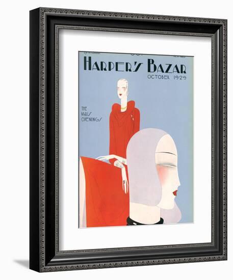 Harper's Bazaar, October 1929-null-Framed Art Print