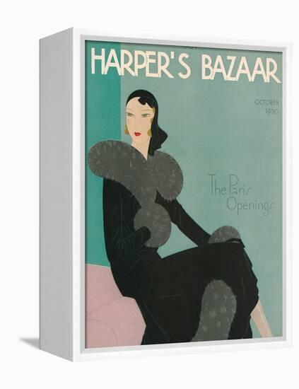 Harper's Bazaar, October 1930-null-Framed Stretched Canvas