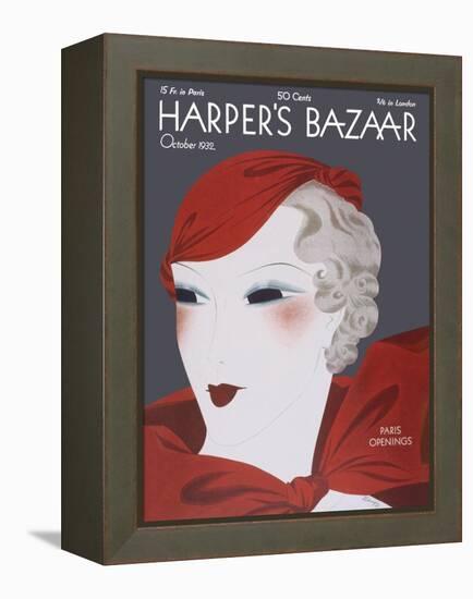 Harper's Bazaar, October 1932-null-Framed Stretched Canvas