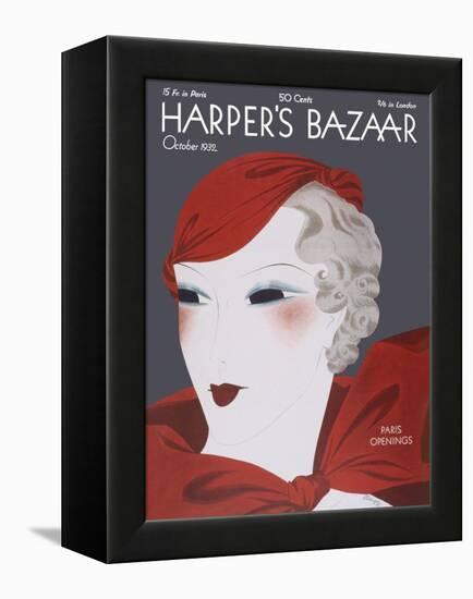 Harper's Bazaar, October 1932-null-Framed Stretched Canvas