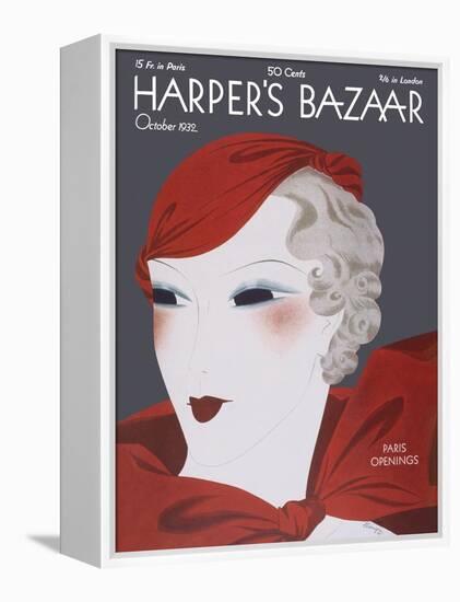 Harper's Bazaar, October 1932-null-Framed Stretched Canvas