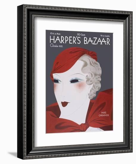 Harper's Bazaar, October 1932-null-Framed Art Print