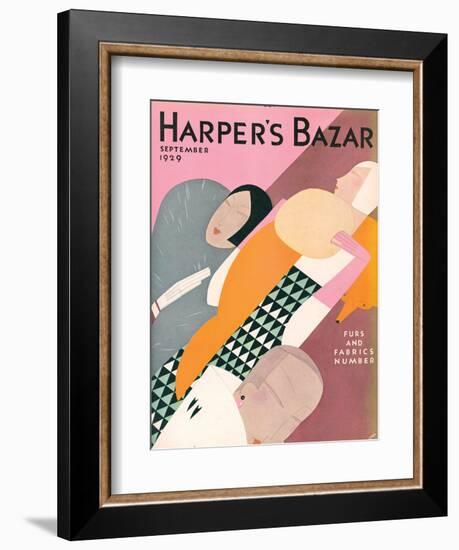 Harper's Bazaar, September 1929-null-Framed Premium Giclee Print