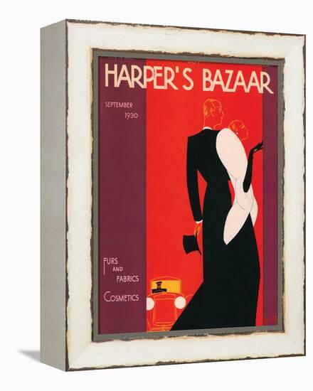 Harper's Bazaar, September 1930-null-Framed Stretched Canvas